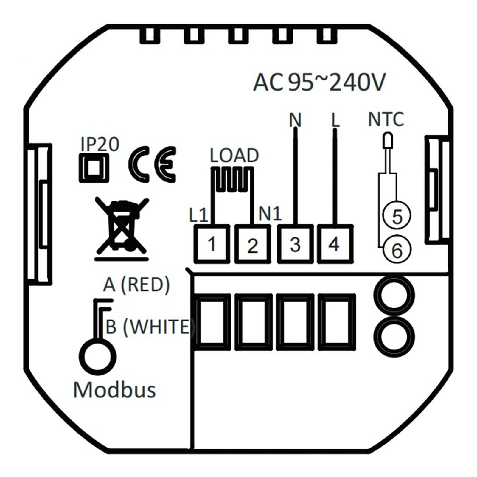 Household Smart Thermostat Programmable App Voice Control Electric Floor Heating Temperature Controller for V1294-YM3114220093111-0421