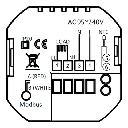Household Smart Thermostat Programmable App Voice Control Electric Floor Heating Temperature Controller for V1294-YM3114220093111-0421