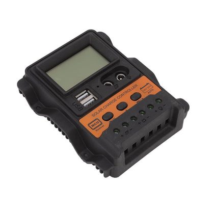 12V 24V Dual USB Solar Charge Controller PWM Photovoltaic Solar Panel Charge Regulator with LCD Display 30A V1294-YM3114220094613-0421