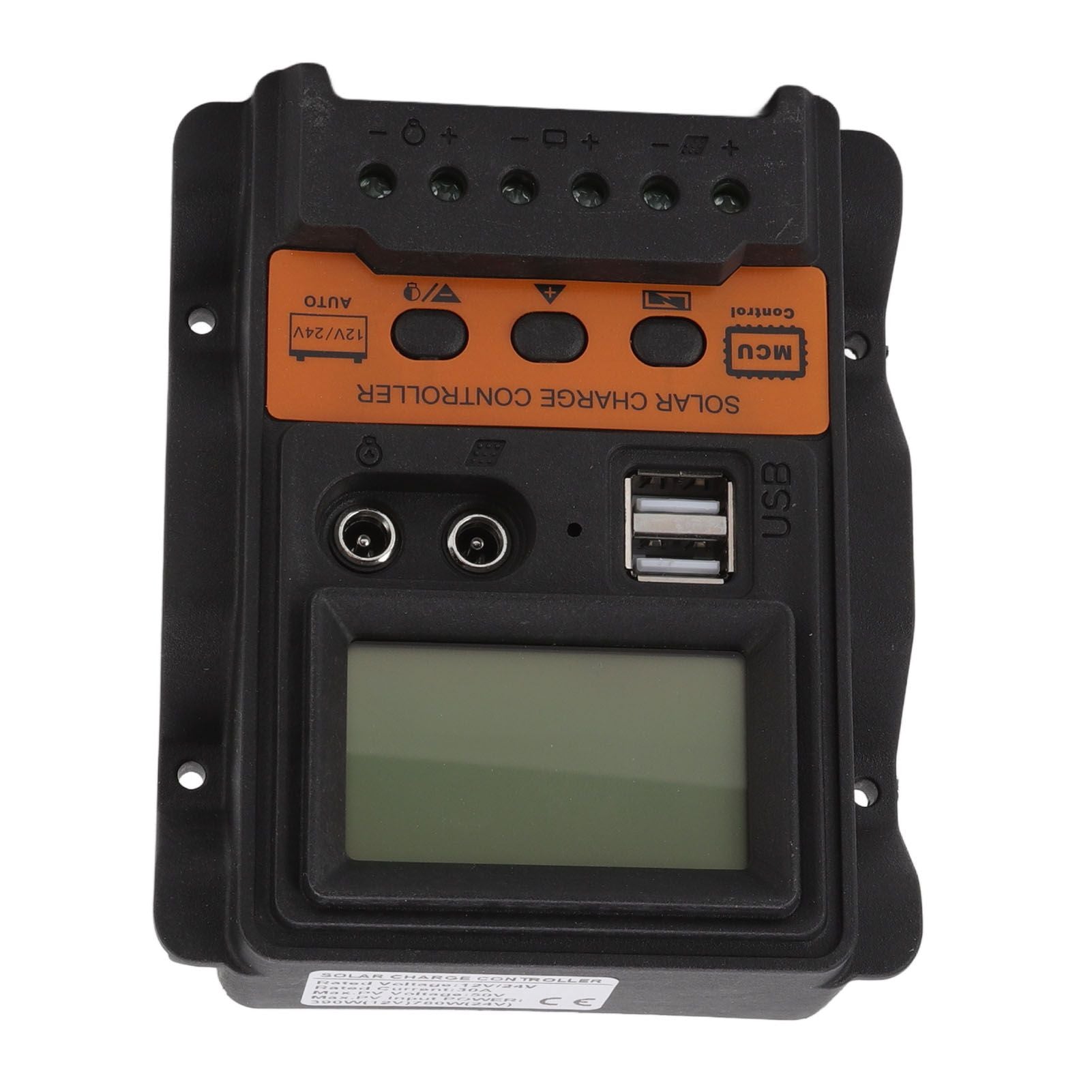 12V 24V Dual USB Solar Charge Controller PWM Photovoltaic Solar Panel Charge Regulator with LCD Display 30A V1294-YM3114220094613-0421