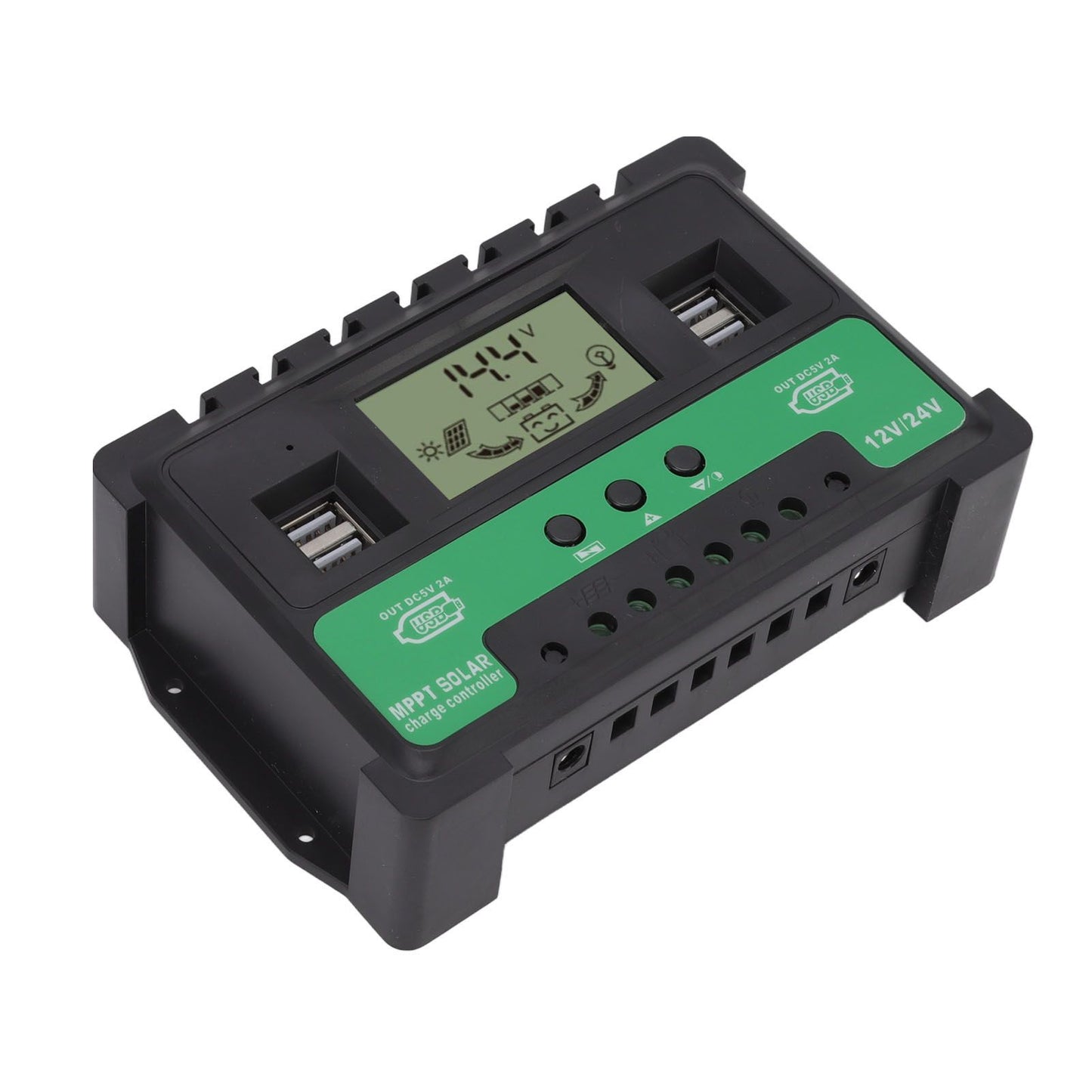 Solar Controller 12V 24V Charge Discharge PV Regulator LCD Display Dual USB Output 30A V1294-YM3114220096311-0421