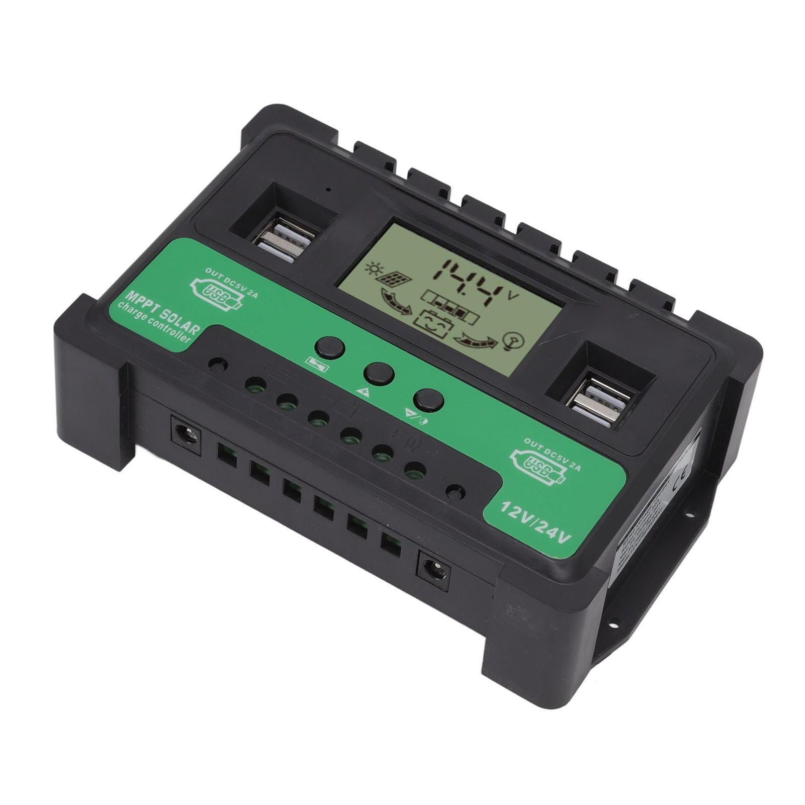 Solar Controller 12V 24V Charge Discharge PV Regulator LCD Display Dual USB Output 30A V1294-YM3114220096311-0421