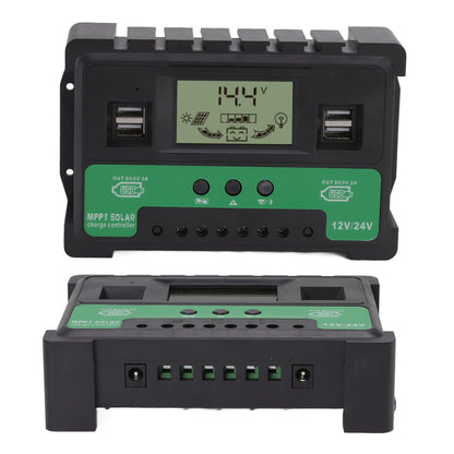 Solar Controller 12V 24V Charge Discharge PV Regulator LCD Display Dual USB Output 30A V1294-YM3114220096311-0421