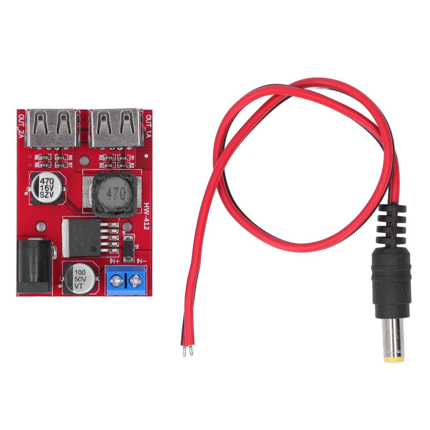 DC 6V-30V to 5V Solar Controller Circuit Board Voltage Stabilizing Controller Solar Power Buck USB Circuit V1294-YM3114220096611-0421