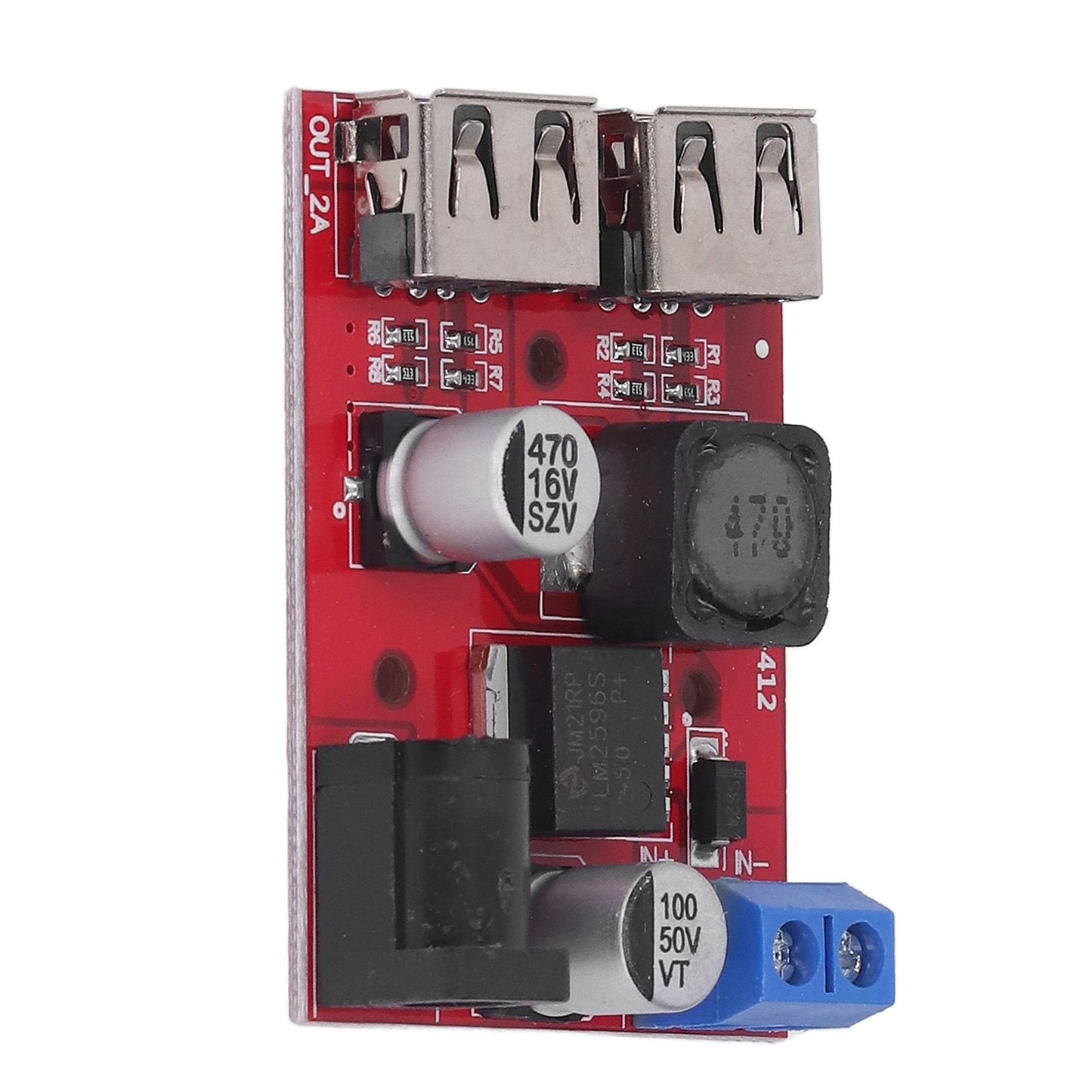 DC 6V-30V to 5V Solar Controller Circuit Board Voltage Stabilizing Controller Solar Power Buck USB Circuit V1294-YM3114220096611-0421