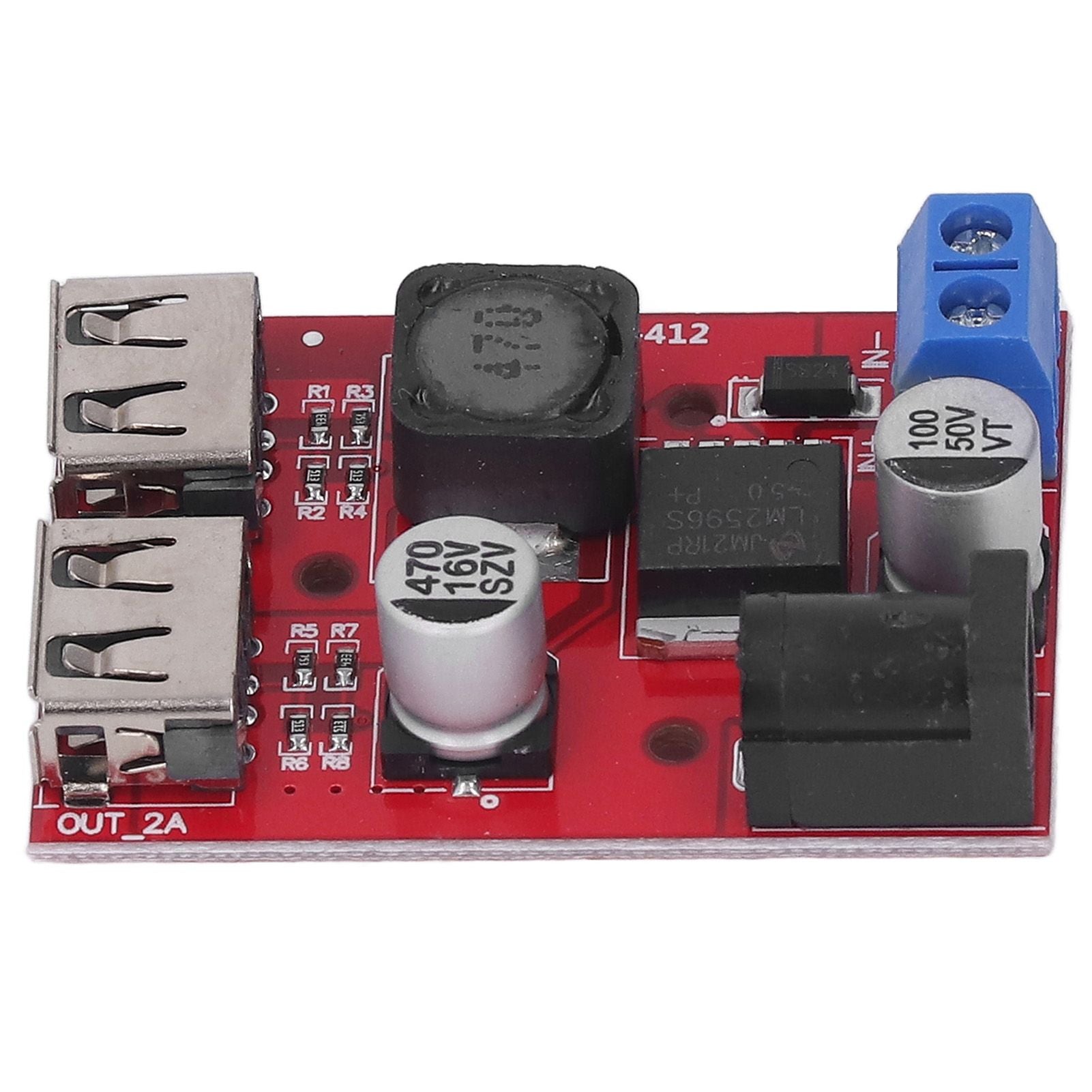 DC 6V-30V to 5V Solar Controller Circuit Board Voltage Stabilizing Controller Solar Power Buck USB Circuit V1294-YM3114220096611-0421