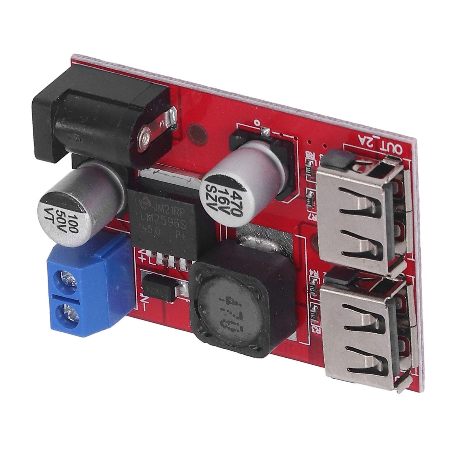 DC 6V-30V to 5V Solar Controller Circuit Board Voltage Stabilizing Controller Solar Power Buck USB Circuit V1294-YM3114220096611-0421