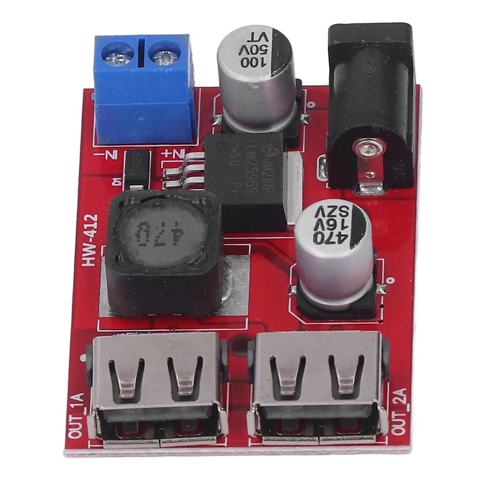DC 6V-30V to 5V Solar Controller Circuit Board Voltage Stabilizing Controller Solar Power Buck USB Circuit V1294-YM3114220096611-0421