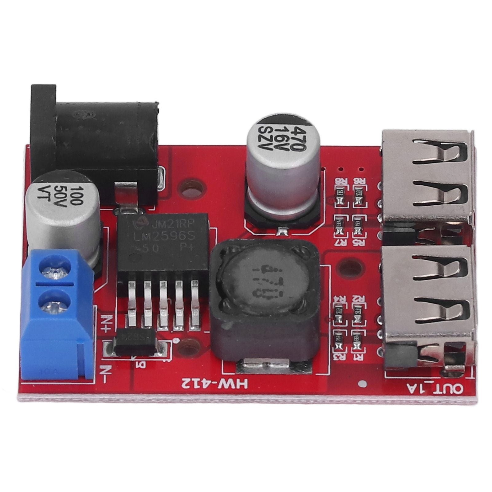 DC 6V-30V to 5V Solar Controller Circuit Board Voltage Stabilizing Controller Solar Power Buck USB Circuit V1294-YM3114220096611-0421