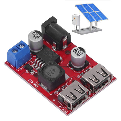 DC 6V-30V to 5V Solar Controller Circuit Board Voltage Stabilizing Controller Solar Power Buck USB Circuit V1294-YM3114220096611-0421