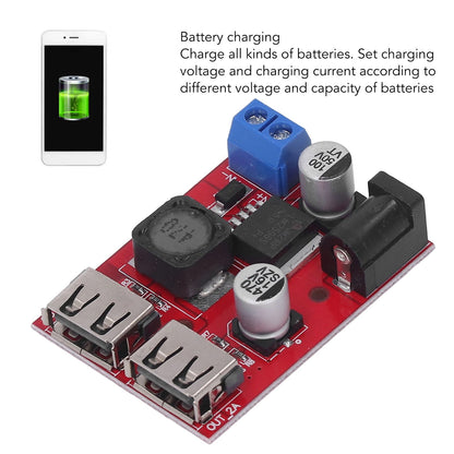 DC 6V-30V to 5V Solar Controller Circuit Board Voltage Stabilizing Controller Solar Power Buck USB Circuit V1294-YM3114220096611-0421