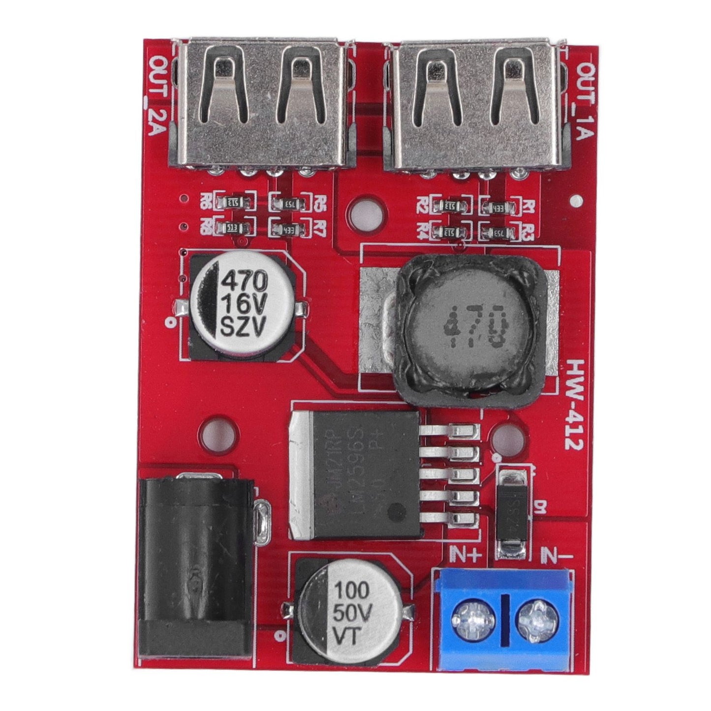 DC 6V-30V to 5V Solar Controller Circuit Board Voltage Stabilizing Controller Solar Power Buck USB Circuit V1294-YM3114220096611-0421