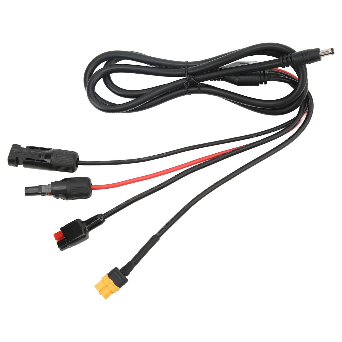 1 to 4 Solar Panel Plug to DC 5.5x2.1mm Adapter Extension Power Cable Solar Panel Charger Connecting Cable V1294-YM3114220097111-0421