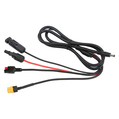 1 to 4 Solar Panel Plug to DC 5.5x2.1mm Adapter Extension Power Cable Solar Panel Charger Connecting Cable V1294-YM3114220097111-0421