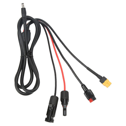 1 to 4 Solar Panel Plug to DC 5.5x2.1mm Adapter Extension Power Cable Solar Panel Charger Connecting Cable V1294-YM3114220097111-0421