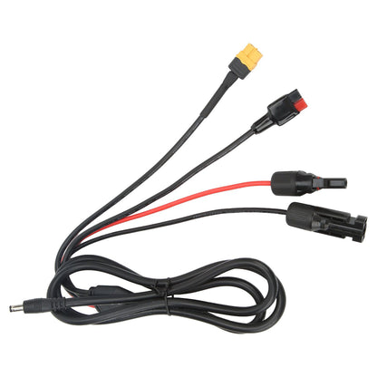 1 to 4 Solar Panel Plug to DC 5.5x2.1mm Adapter Extension Power Cable Solar Panel Charger Connecting Cable V1294-YM3114220097111-0421