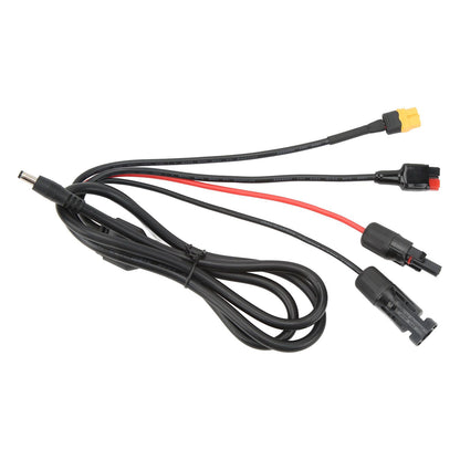 1 to 4 Solar Panel Plug to DC 5.5x2.1mm Adapter Extension Power Cable Solar Panel Charger Connecting Cable V1294-YM3114220097111-0421