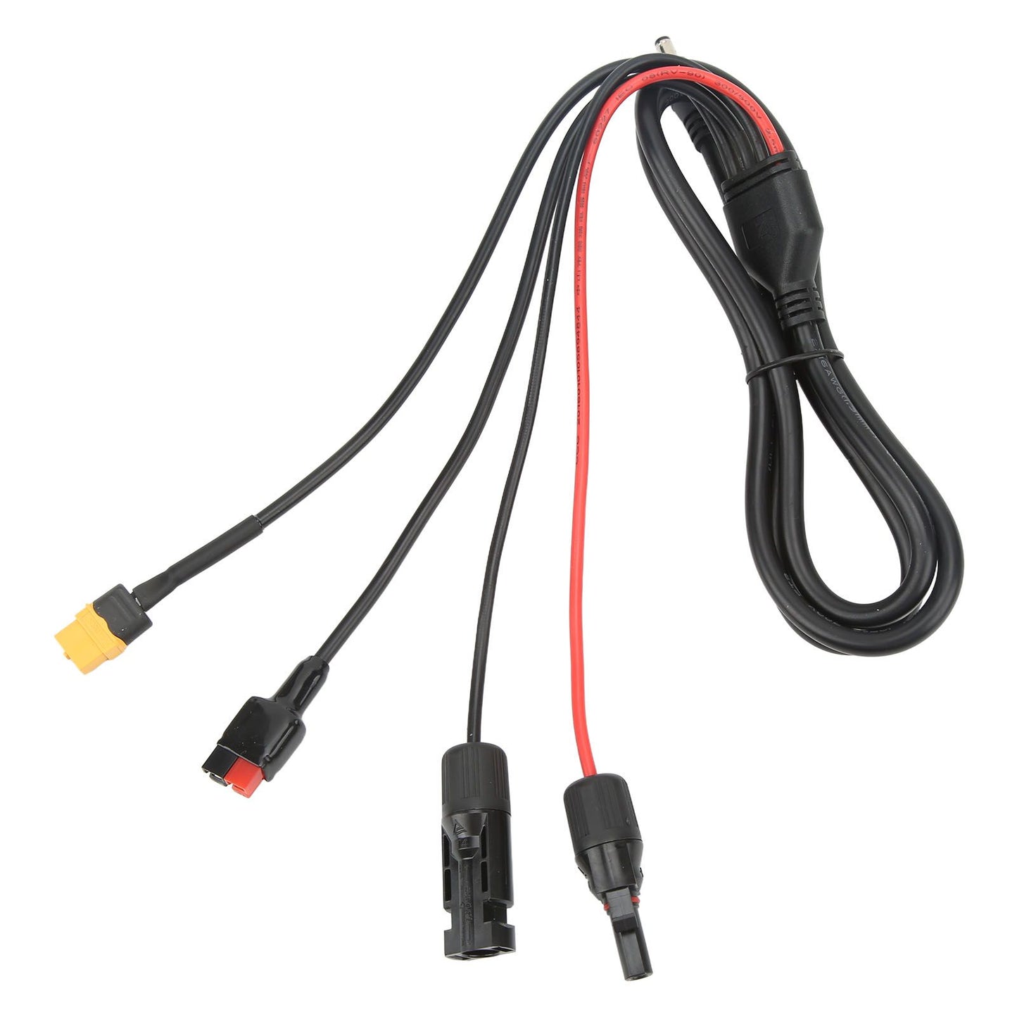 1 to 4 Solar Panel Plug to DC 5.5x2.1mm Adapter Extension Power Cable Solar Panel Charger Connecting Cable V1294-YM3114220097111-0421