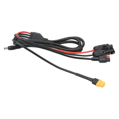 1 to 4 Solar Panel Plug to DC 5.5x2.1mm Adapter Extension Power Cable Solar Panel Charger Connecting Cable V1294-YM3114220097111-0421