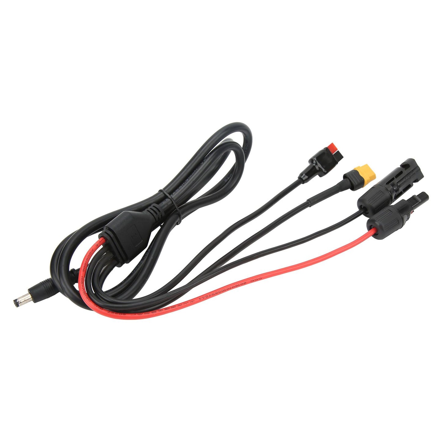 1 to 4 Solar Panel Plug to DC 5.5x2.1mm Adapter Extension Power Cable Solar Panel Charger Connecting Cable V1294-YM3114220097111-0421