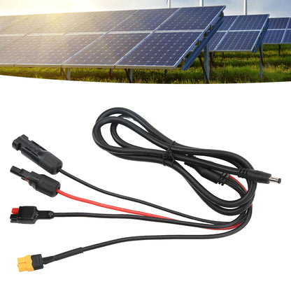 1 to 4 Solar Panel Plug to DC 5.5x2.1mm Adapter Extension Power Cable Solar Panel Charger Connecting Cable V1294-YM3114220097111-0421