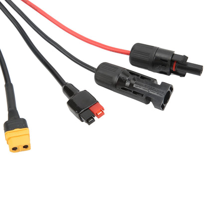 1 to 4 Solar Panel Plug to DC 5.5x2.1mm Adapter Extension Power Cable Solar Panel Charger Connecting Cable V1294-YM3114220097111-0421