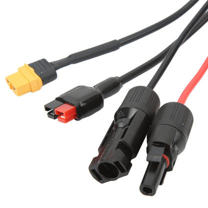 1 to 4 Solar Panel Plug to DC 5.5x2.1mm Adapter Extension Power Cable Solar Panel Charger Connecting Cable V1294-YM3114220097111-0421