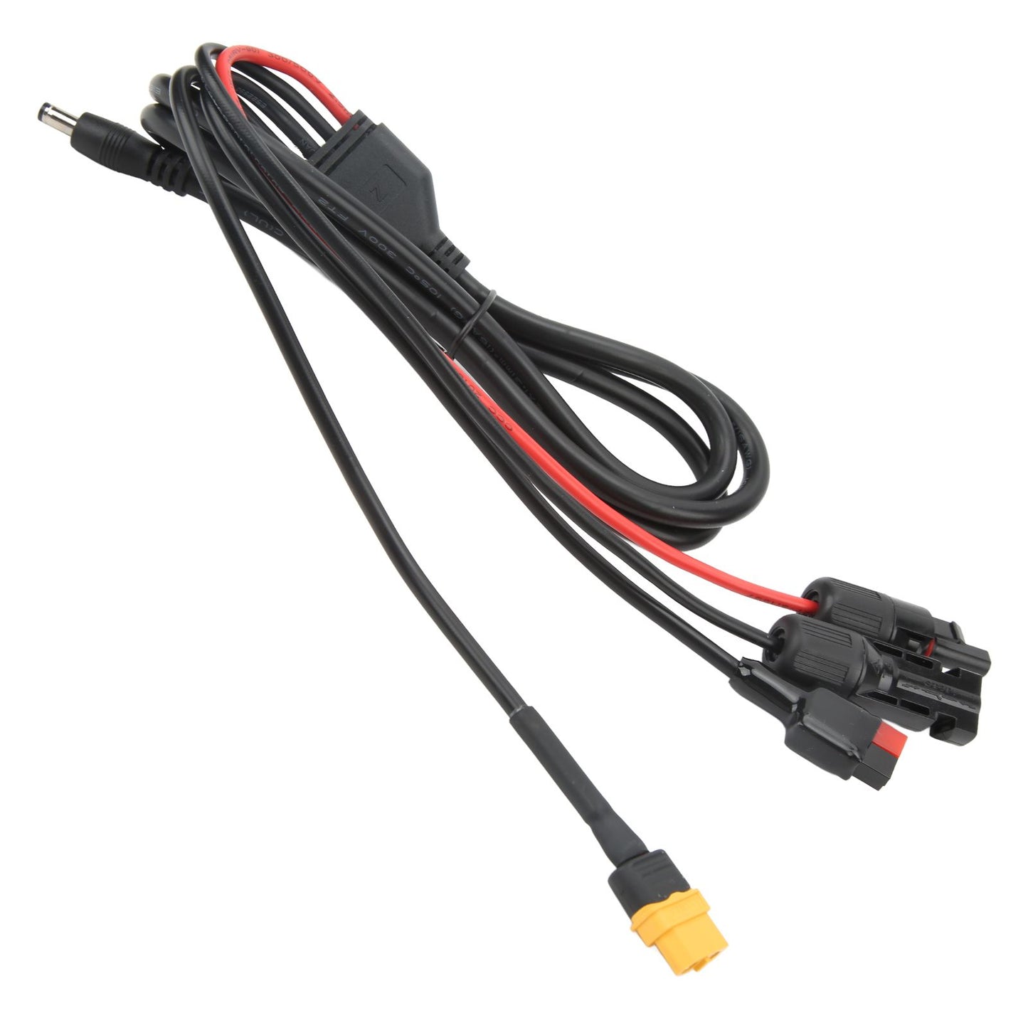 1 to 4 Solar Panel Plug to DC 5.5x2.1mm Adapter Extension Power Cable Solar Panel Charger Connecting Cable V1294-YM3114220097111-0421