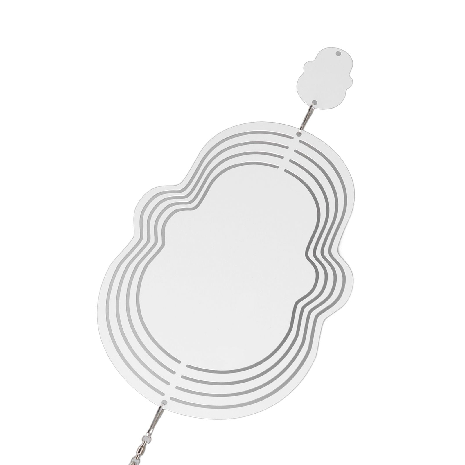 Wind Chime White Simple Delicate Decorative Weather Resistance Ornament for Lamp Tree Wall Skull Pattern V1294-YM3115220095711-0421