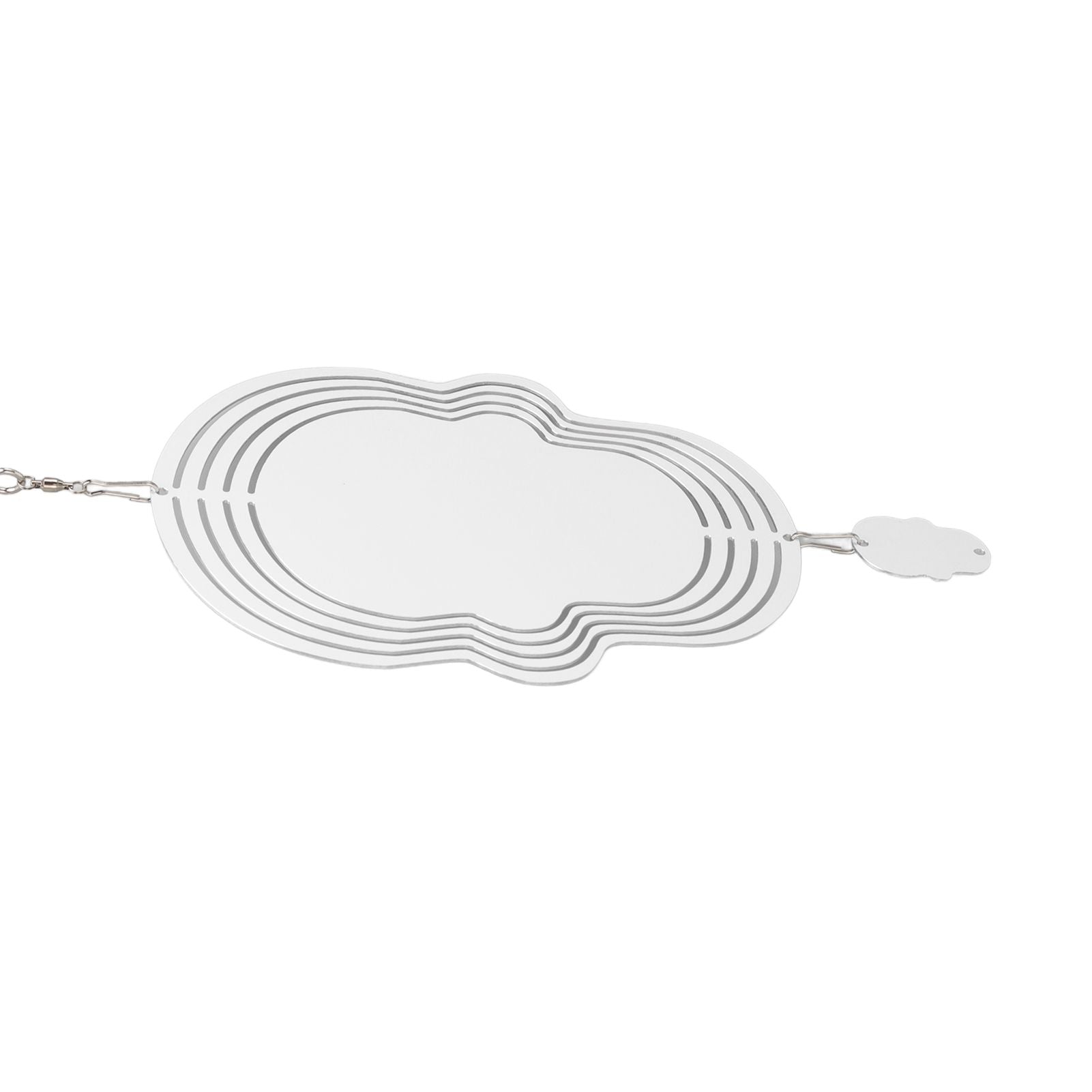 Wind Chime White Simple Delicate Decorative Weather Resistance Ornament for Lamp Tree Wall Skull Pattern V1294-YM3115220095711-0421