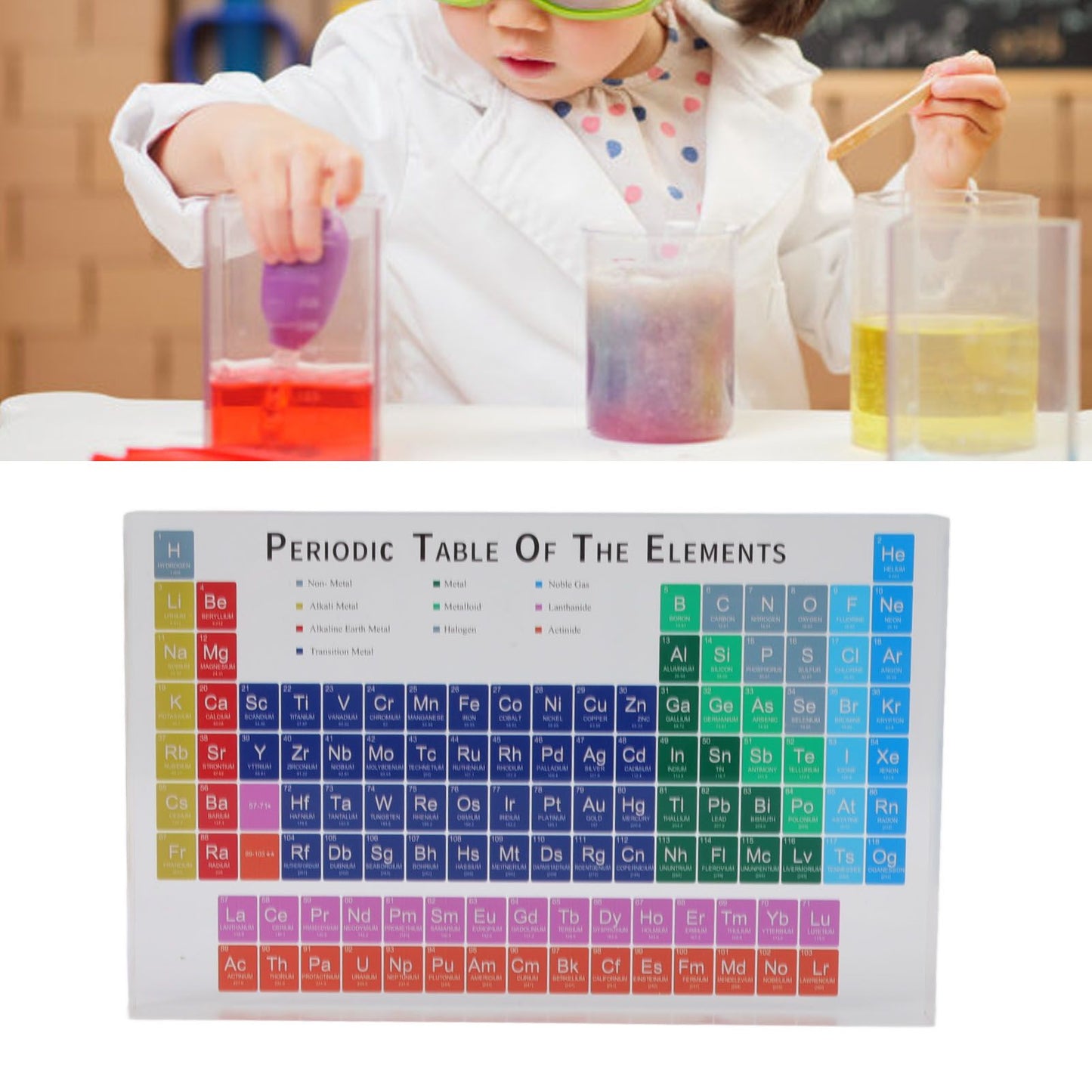 Educational Periodic Table Decoration Safe Odorless Modern Acrylic Periodic Table Elements for Home School V1294-YM3115220096811-0421