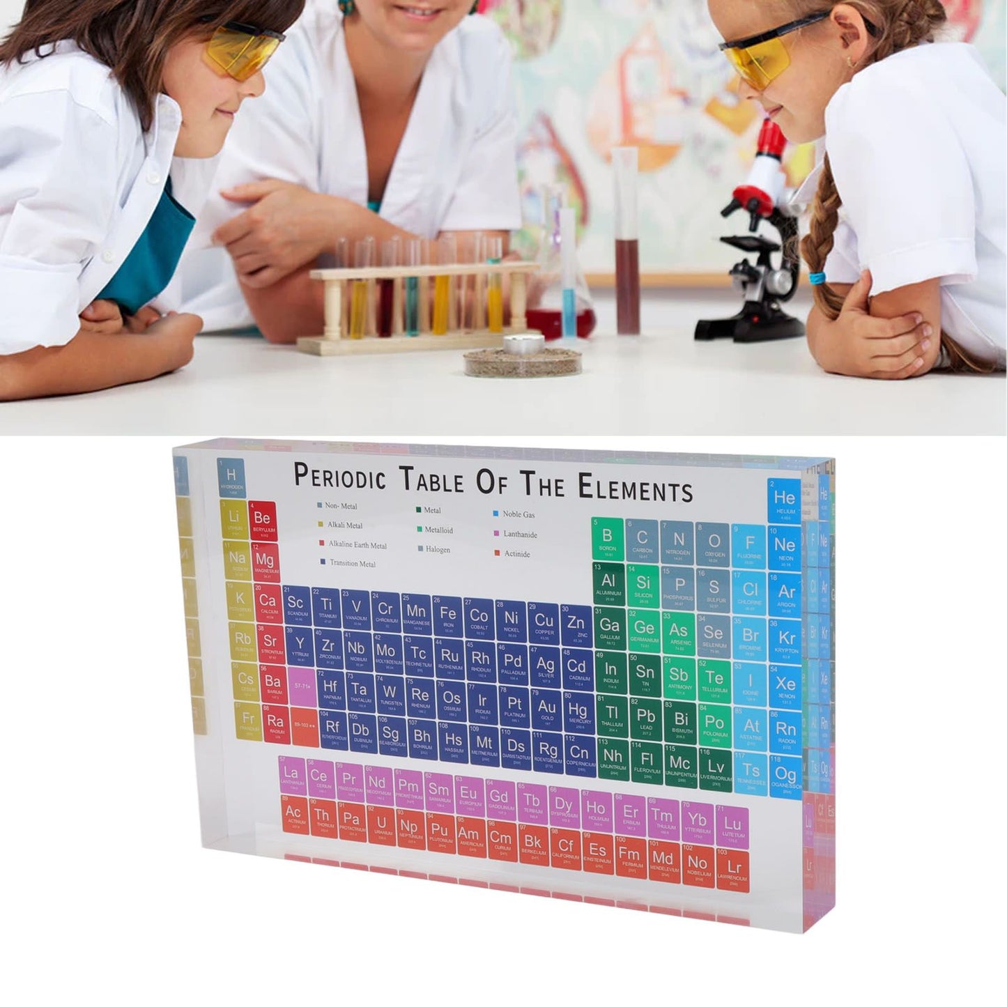 Educational Periodic Table Decoration Safe Odorless Modern Acrylic Periodic Table Elements for Home School V1294-YM3115220096811-0421