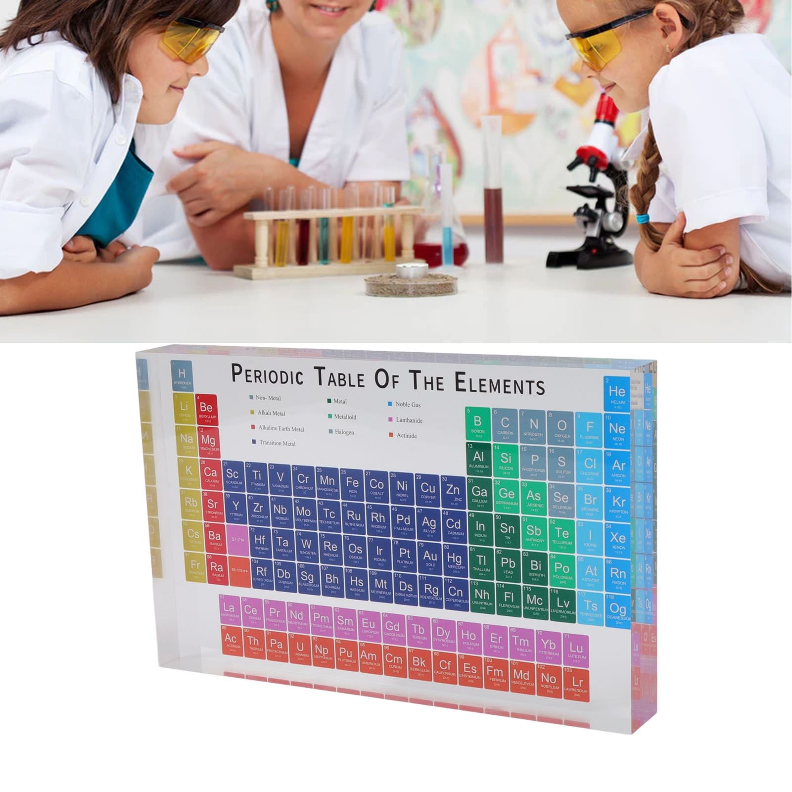 Educational Periodic Table Decoration Safe Odorless Modern Acrylic Periodic Table Elements for Home School V1294-YM3115220096811-0421