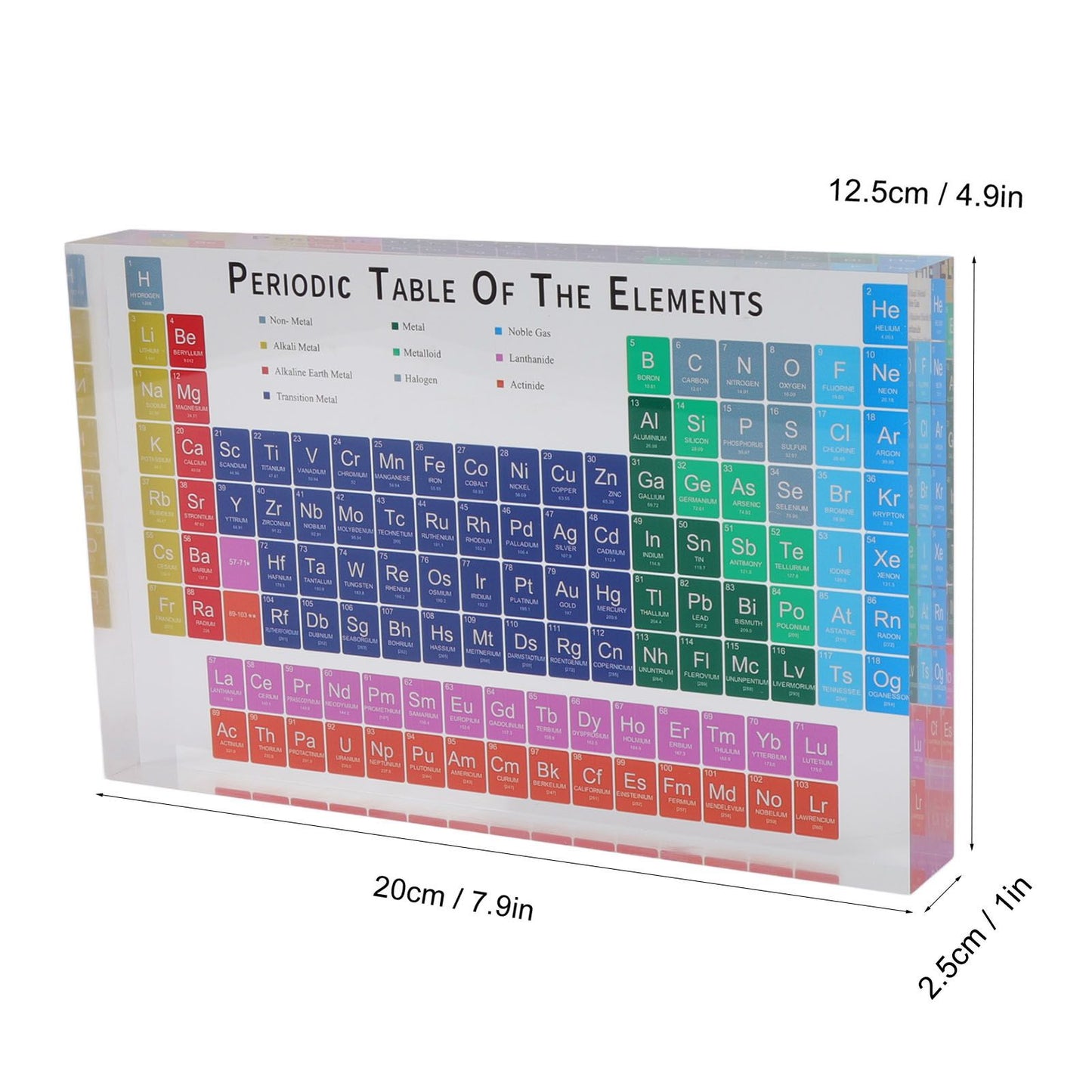 Educational Periodic Table Decoration Safe Odorless Modern Acrylic Periodic Table Elements for Home School V1294-YM3115220096811-0421