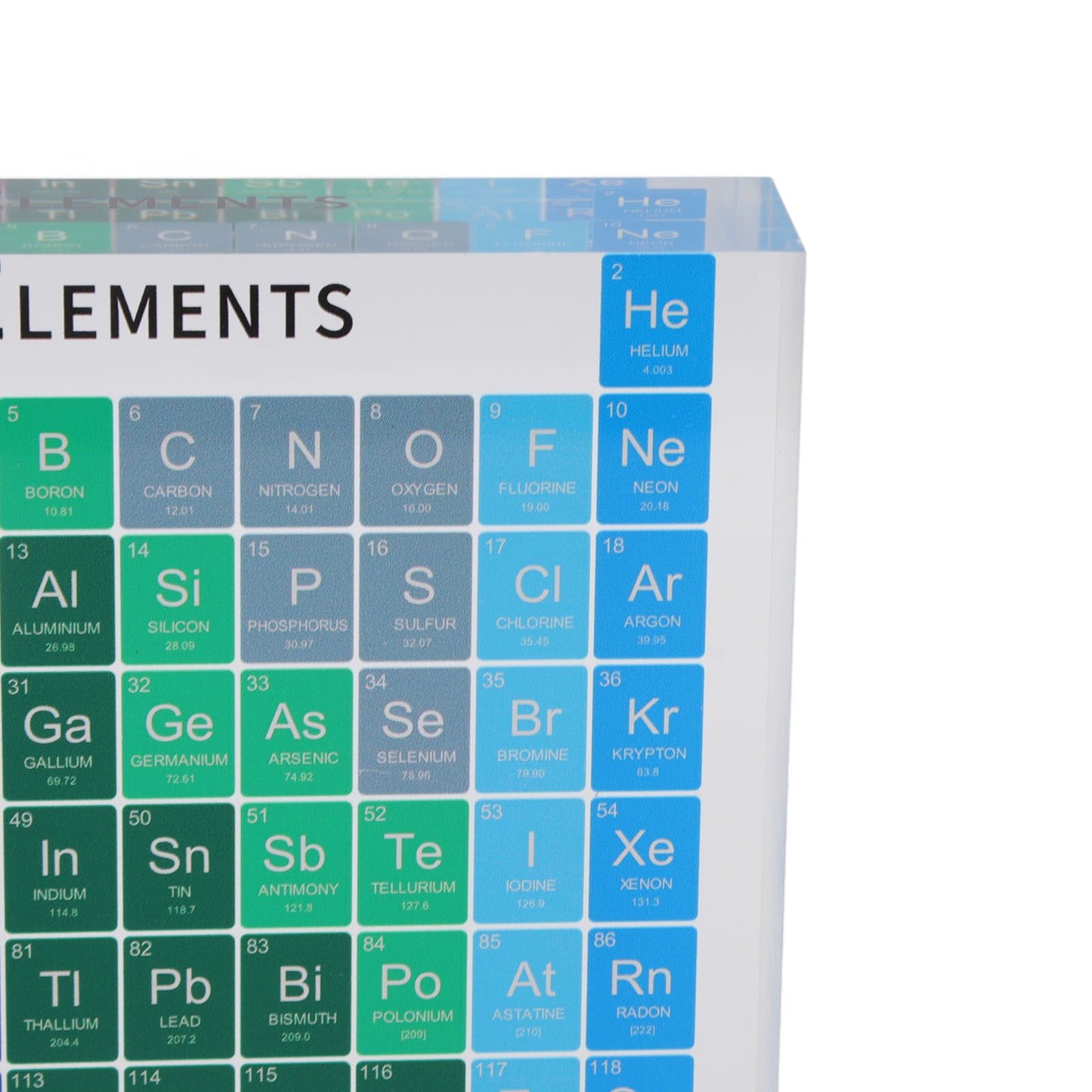 Educational Periodic Table Decoration Safe Odorless Modern Acrylic Periodic Table Elements for Home School V1294-YM3115220096811-0421