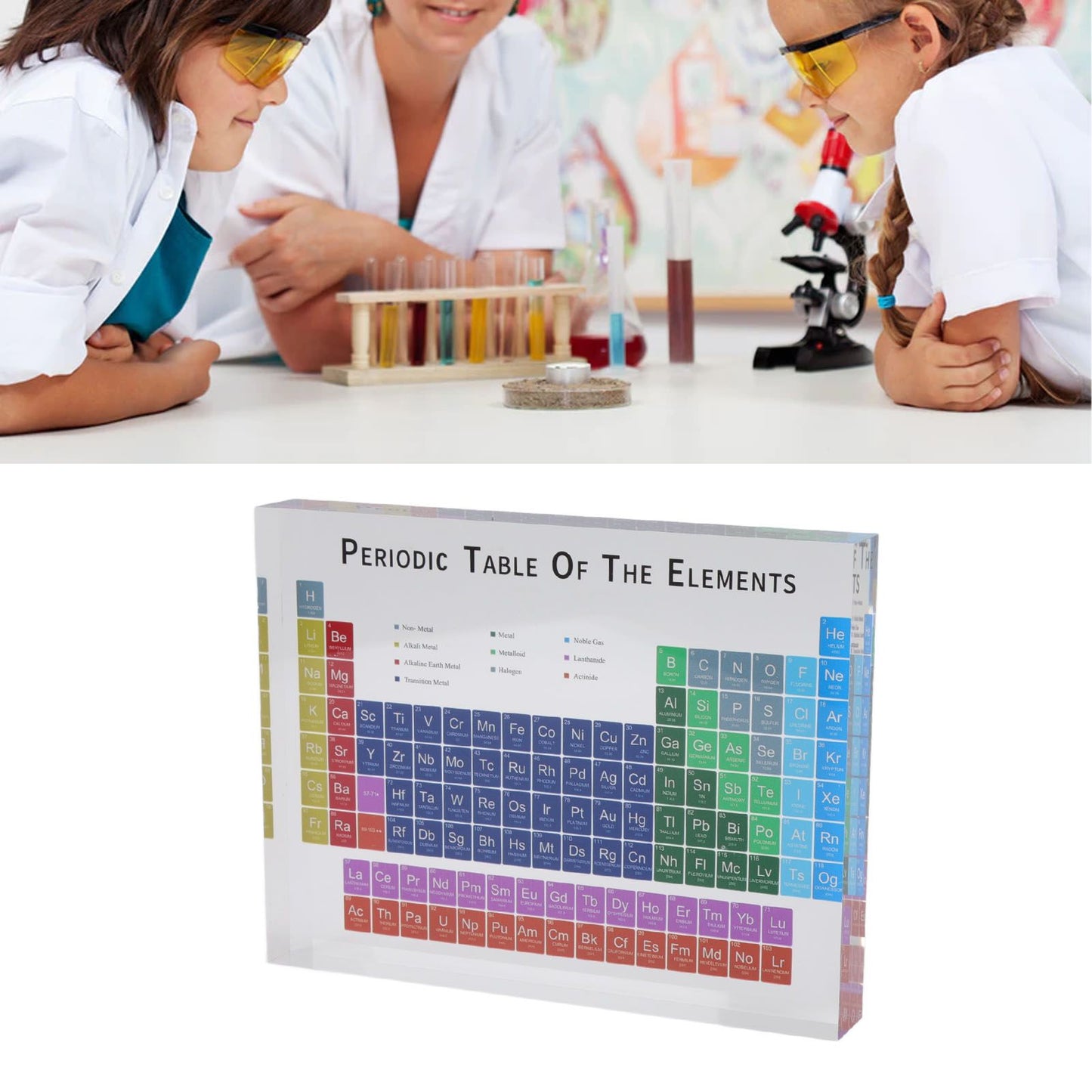 Educational Periodic Table Decoration Safe Odorless Modern Acrylic Periodic Table Elements for Home School V1294-YM3115220096812-0421