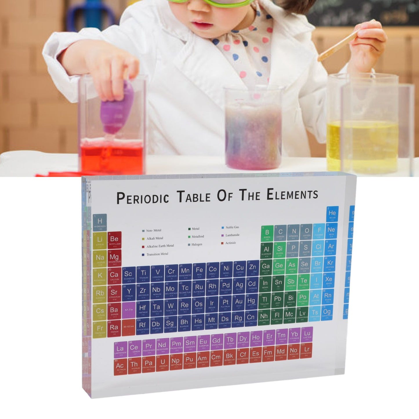 Educational Periodic Table Decoration Safe Odorless Modern Acrylic Periodic Table Elements for Home School V1294-YM3115220096812-0421