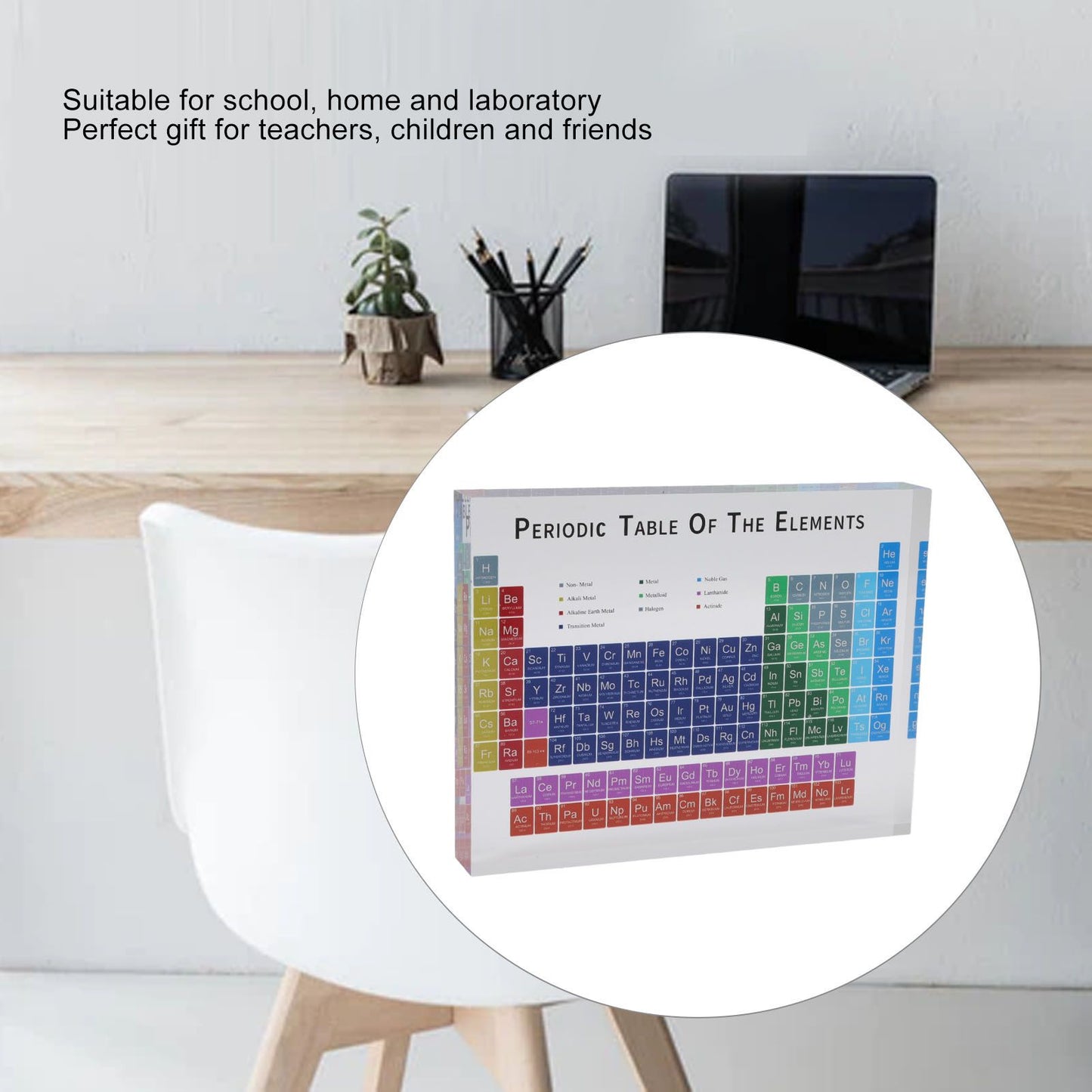 Educational Periodic Table Decoration Safe Odorless Modern Acrylic Periodic Table Elements for Home School V1294-YM3115220096812-0421