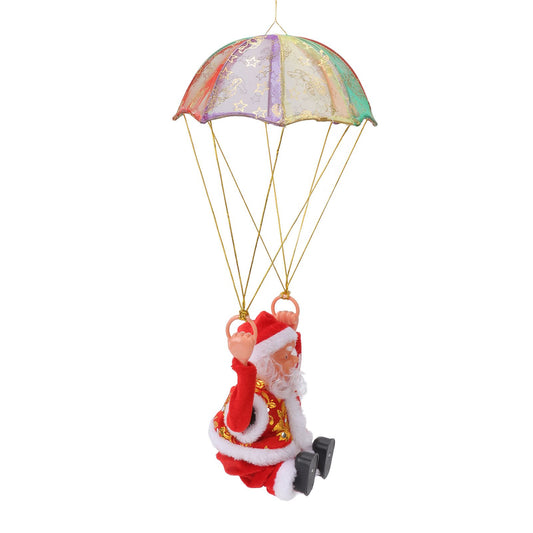 Parachute Christmas Ornaments Lovely Shape Safe Eco Friendly Fleece PC Christmas Hanging Ornament Parachute V1294-YM3115220097711-0421