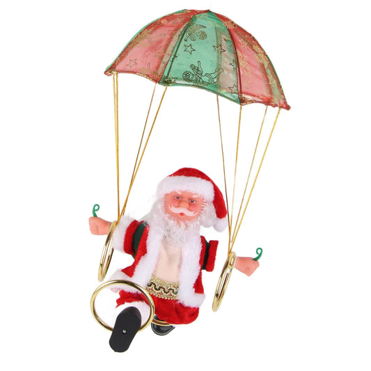Parachute Christmas Ornaments Lovely Shape Safe Eco Friendly Fleece PC Christmas Hanging Ornament Parachute V1294-YM3115220097712-0421