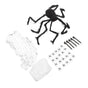 Cobweb and Spider Terror Decoration Soft with 40g Cotton White and Black Spider Cobweb Props for Halloween V1294-YM3115220097811-0421