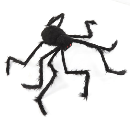 Cobweb and Spider Terror Decoration Soft with 40g Cotton White and Black Spider Cobweb Props for Halloween V1294-YM3115220097811-0421