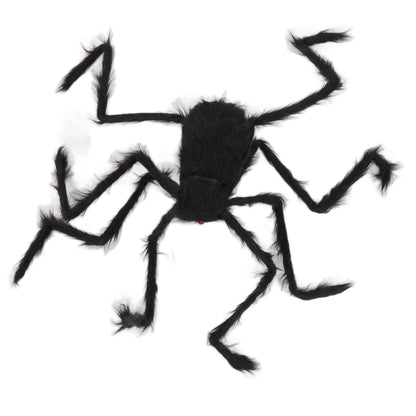 Cobweb and Spider Terror Decoration Soft with 40g Cotton White and Black Spider Cobweb Props for Halloween V1294-YM3115220097811-0421