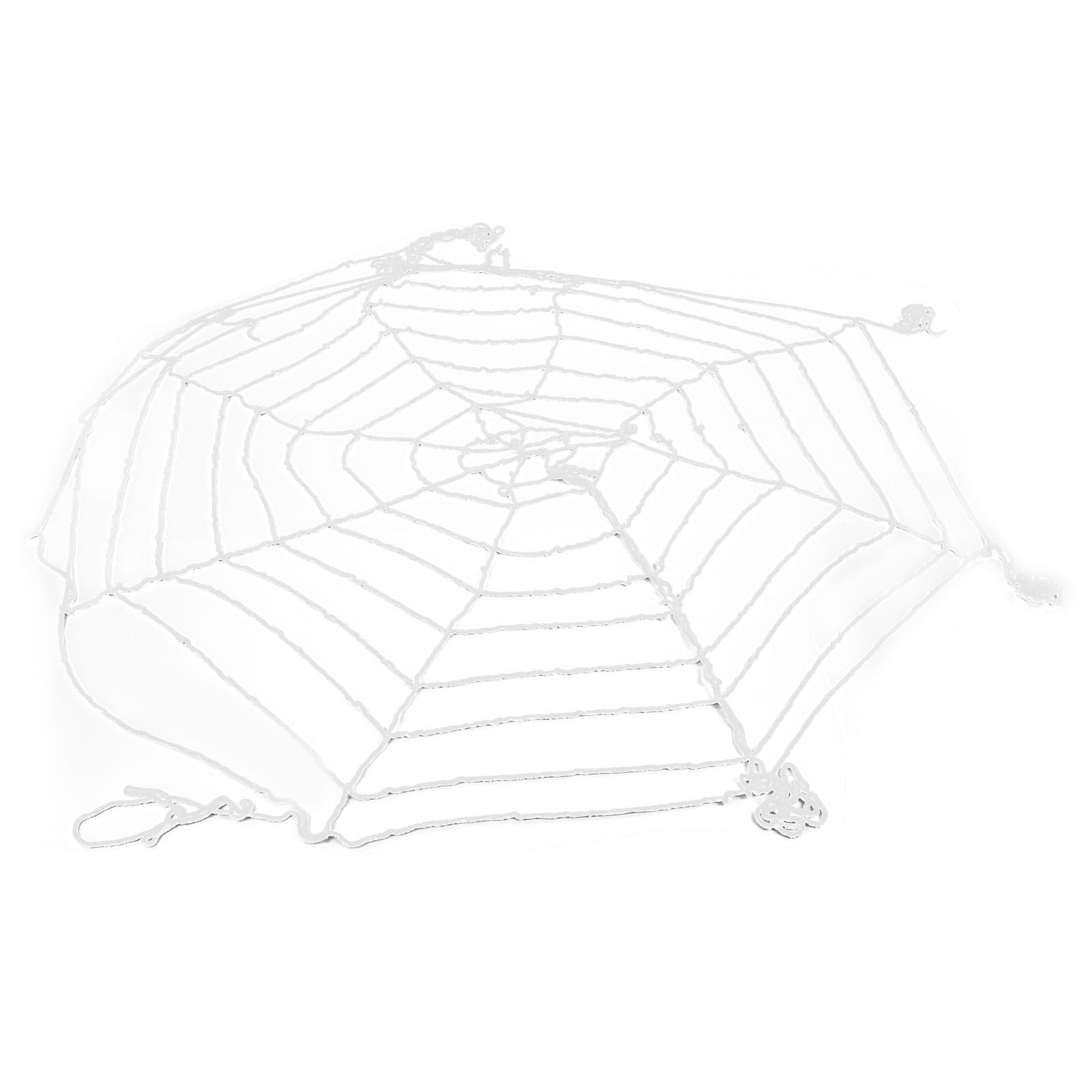 3.6m Spider Web Halloween Decorations White Round Net Spooky Cobwebs for Outdoor Indoor Party Yard V1294-YM3115220097911-0421