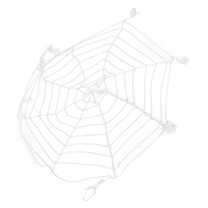 3.6m Spider Web Halloween Decorations White Round Net Spooky Cobwebs for Outdoor Indoor Party Yard V1294-YM3115220097911-0421