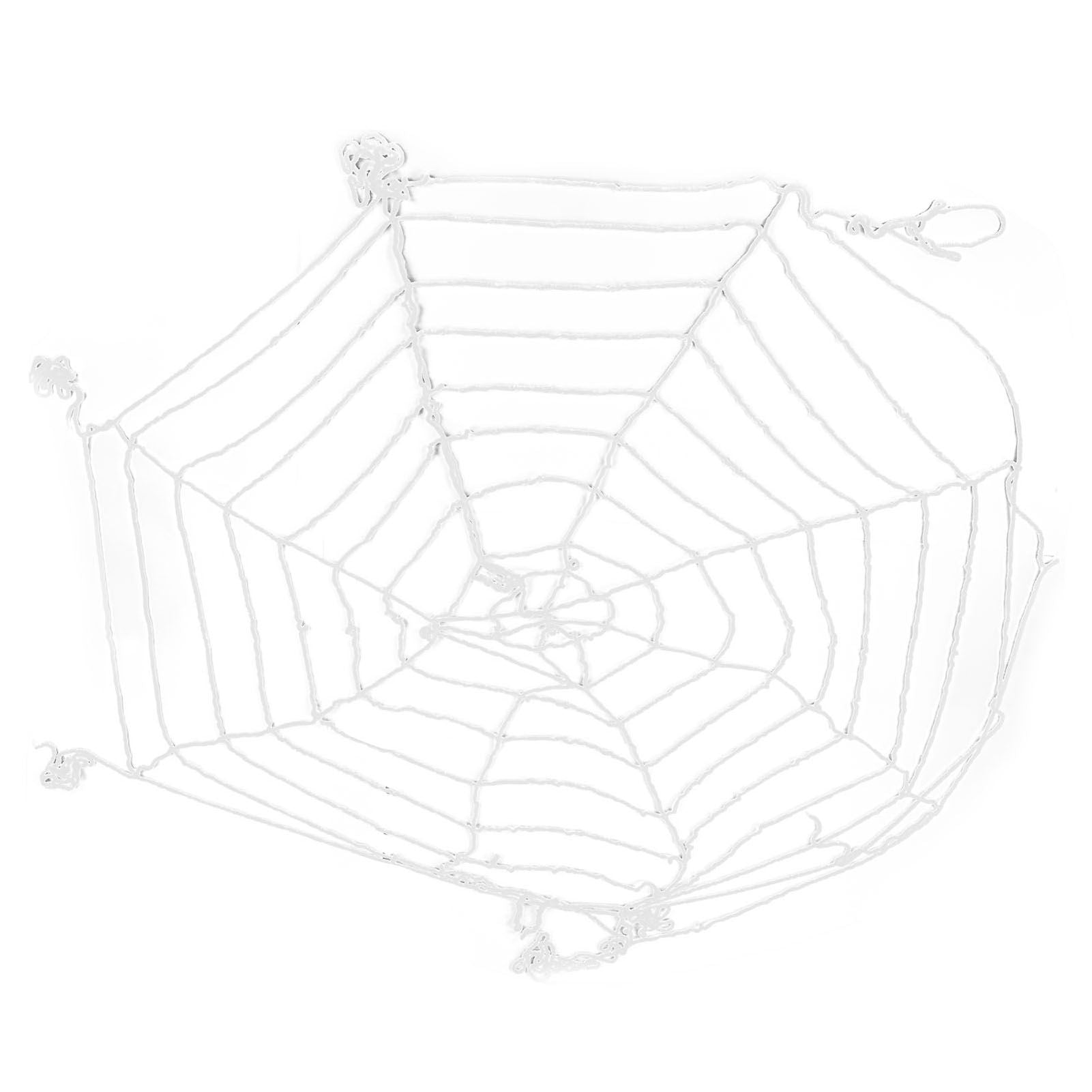 3.6m Spider Web Halloween Decorations White Round Net Spooky Cobwebs for Outdoor Indoor Party Yard V1294-YM3115220097911-0421