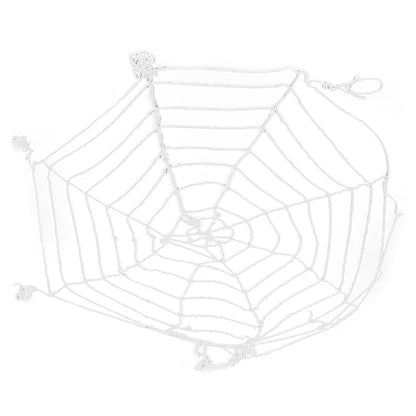 3.6m Spider Web Halloween Decorations White Round Net Spooky Cobwebs for Outdoor Indoor Party Yard V1294-YM3115220097911-0421