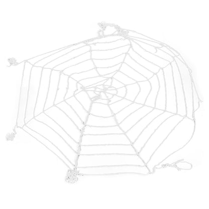 3.6m Spider Web Halloween Decorations White Round Net Spooky Cobwebs for Outdoor Indoor Party Yard V1294-YM3115220097911-0421