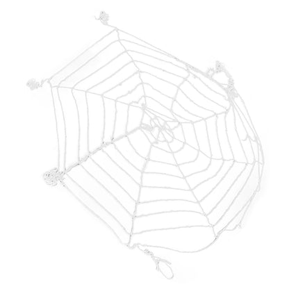 3.6m Spider Web Halloween Decorations White Round Net Spooky Cobwebs for Outdoor Indoor Party Yard V1294-YM3115220097911-0421