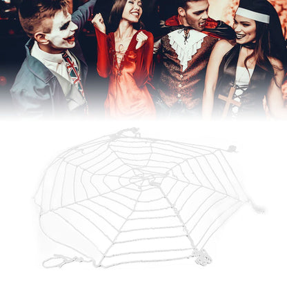 3.6m Spider Web Halloween Decorations White Round Net Spooky Cobwebs for Outdoor Indoor Party Yard V1294-YM3115220097911-0421